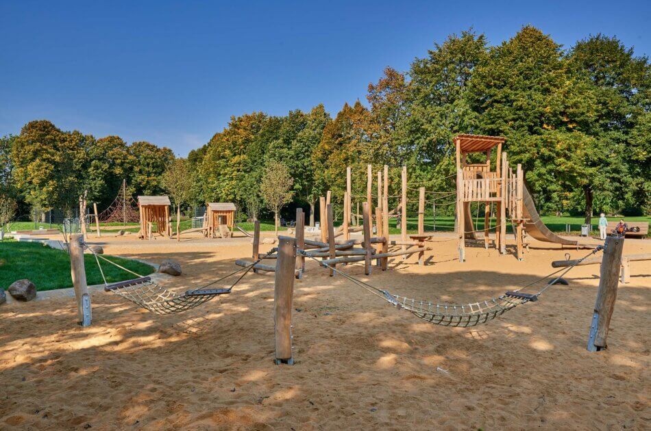 Spielplatz Park Holzbenden - Sandspielfläche