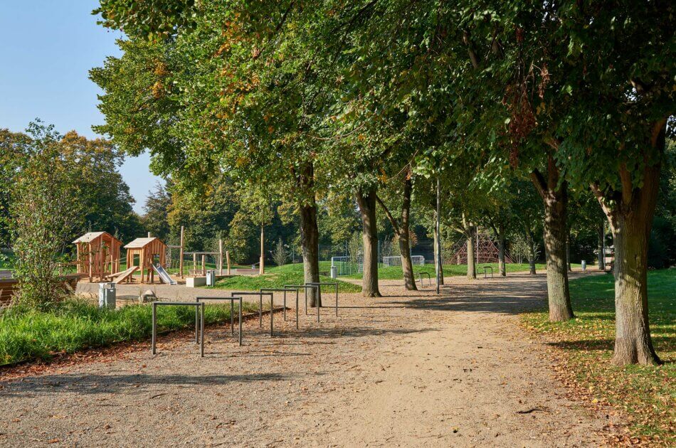 Spielplatz Park Holzbenden - Zugangsbereich