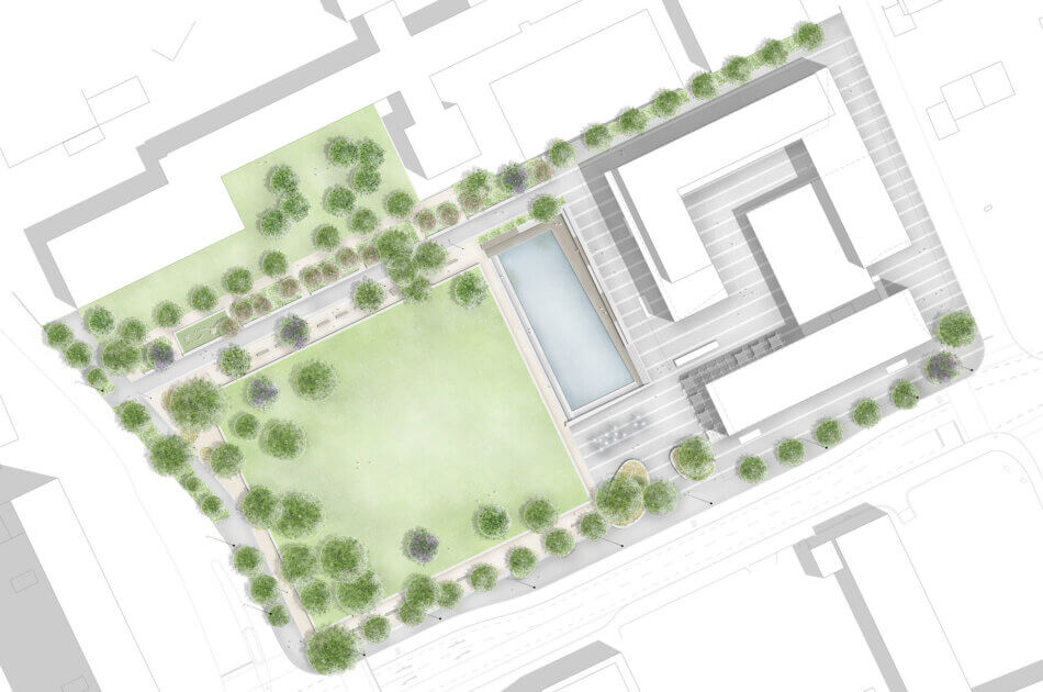 Stadtlichtung - Theodor-Heuss-Park - Entwurfsplan