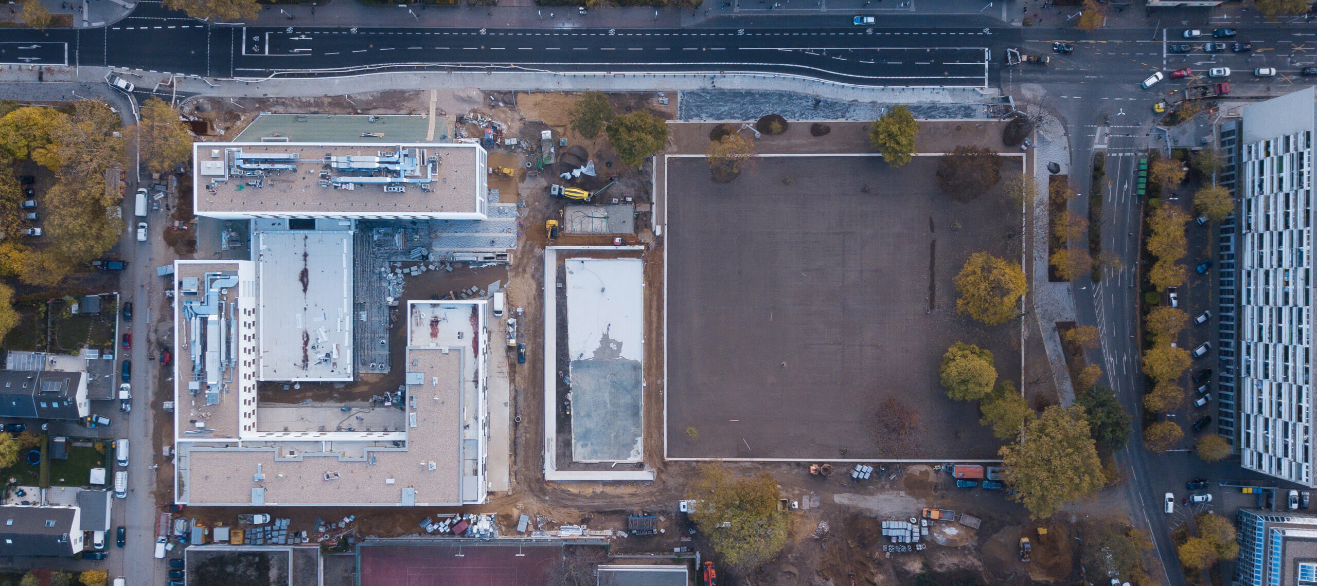 Stadtlichtung - Theodor-Heuss-Park - Luftbild aus der Bauphase